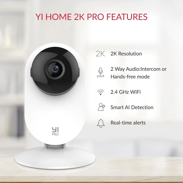 Alt view image 11 of 14 - Pro 2K Home Security Camera 2Packs,2.4GHz WiFi with Smart Detection | Stable 2.4GHz WIFI,Wired Camera,Smart Detection for Person, Vehicle, Animal,Motion Alerts,Two-way Audio,Infrared Night Vision