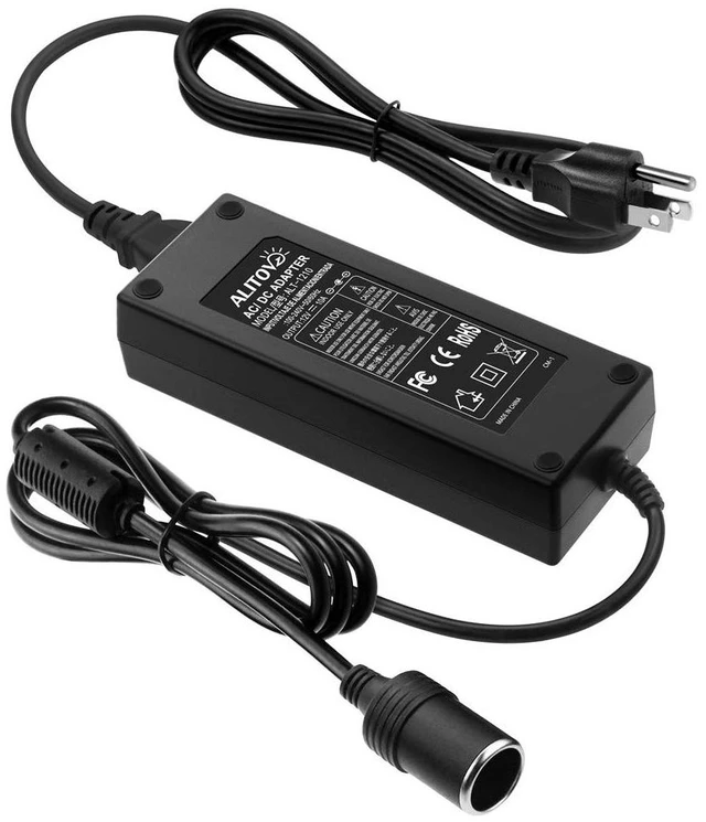 Alt view image 8 of 14 - AC to DC Converter 110V to 12V 10A 120W Power Supply Car Cigarette Lighter Adapter to Wall Plug AC to DC Adapter for Car Vacuum Cleaner Inflator Refrigerator Cooler and Other Car Devices