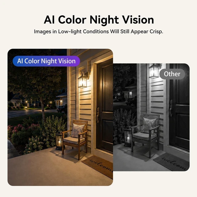 Alt view image 10 of 14 - Window Camera for Home Security: 2K Indoor Camera with Night Vision | 45°/90° Angle brackets,5GHz WiFi,APP Control,24/7 Recording,2-Way Talk,Motion Detection,No-Drill Install,Pet Monitoring