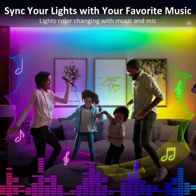 Alt view image 12 of 14 - 3 Pack RGB Under Cabinet Lights with App and Remote Control | Dimmable Plug-In LED Light Bars for Kitchen Cabinets, Counters, Workbenches and Desks