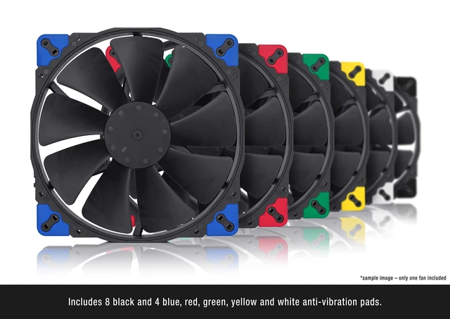 Alt view image 12 of 14 - NF-A20 PWM chromax.Black.swap, High-Performance Quiet Fan 200mm | High Airflow, Low Noise, 30mm Thick Fan, for PC and Electronics Cooling, Customisable Colour Pads, 800rpm 4-Pin PWM