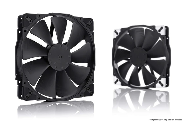 Alt view image 14 of 14 - NF-A20 PWM chromax.Black.swap, High-Performance Quiet Fan 200mm | High Airflow, Low Noise, 30mm Thick Fan, for PC and Electronics Cooling, Customisable Colour Pads, 800rpm 4-Pin PWM