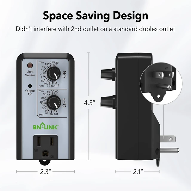 Alt view image 13 of 14 - Short Period Repeat Cycle Intermittent Timer, Interval Timer - Day, Night, or 24 Hour Operation, Photocell Light Sensor Dusk to Dawn for Hydroponics Aquaponics Aeroponics