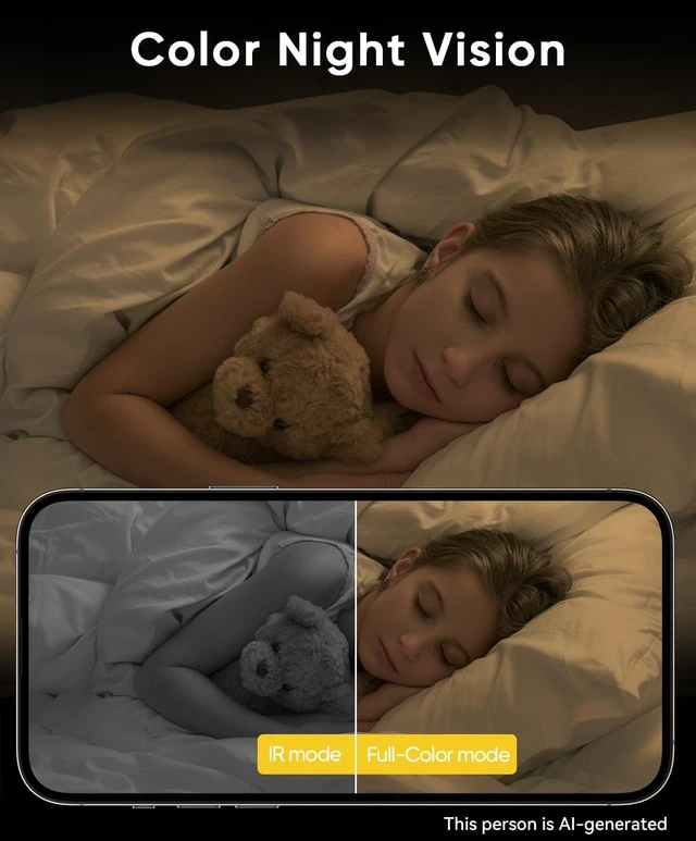 Alt view image 14 of 14 - 2K Cameras for Home Security, 2-Pack Indoor Camera with Night Vision, Pet Camera Indoor with Phone App, Motion Detection, 2-Way Audio, Cloud/SD Card Storage, Compatible with Alexa