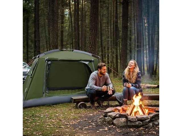 Alt view image 2 of 2 - Night Cat Backpacking Tent for Camping: Portable 1-2 Person Hiking Waterproof Tent Quick Setup and Compact for Outdoor Festivals