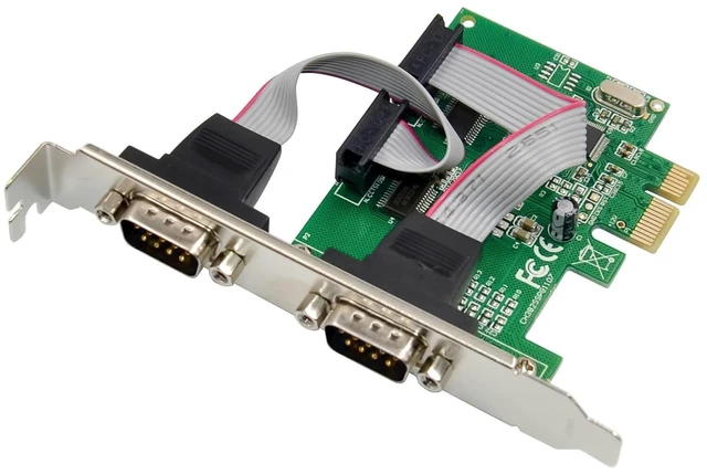 Alt view image 11 of 12 - DriverGenius 2-Port PCI Express PCIe RS232 Serial Host Controller Adapter Card - PCIe to Serial DB9 Compatiable with Windows & Linux