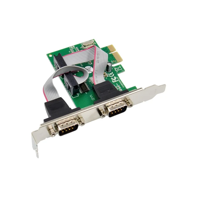 Alt view image 12 of 12 - DriverGenius 2-Port PCI Express PCIe RS232 Serial Host Controller Adapter Card - PCIe to Serial DB9 Compatiable with Windows & Linux