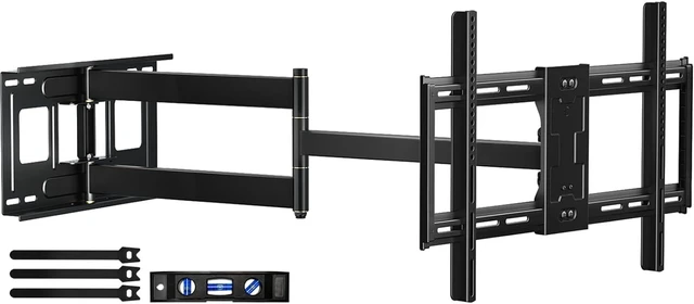 Alt view image 8 of 14 - Long Arm TV Wall Mount for 42-80 inch TVs, Full Motion with 43 inch Extension Articulating Arms, Swivel and Tilt TV Bracket, Holds up to 110 lbs, Max VESA 600x400mm