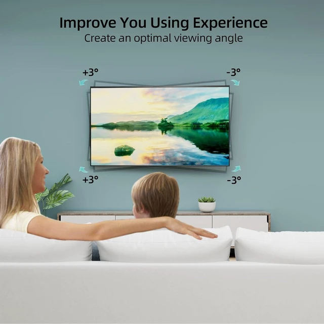 Alt view image 12 of 14 - Long Arm TV Wall Mount for 42-80 inch TVs, Full Motion with 43 inch Extension Articulating Arms, Swivel and Tilt TV Bracket, Holds up to 110 lbs, Max VESA 600x400mm