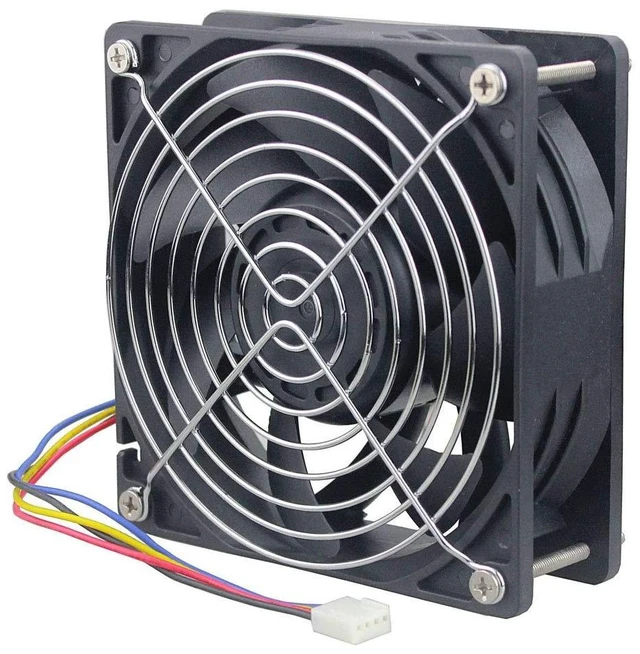 Alt view image 13 of 14 - Wathai 12038 120mm x 38mm PWM Computer PC Case Fan 12V 4pin 5300rpm High Airflow Duall Ball CFM FG DC Brushless Cooling Fan