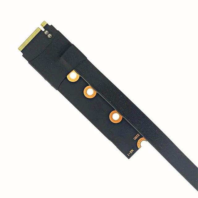 Alt view image 6 of 8 - M.2 to PCIe X1 Extension Cable PCI-E 3.0 Adapter Cord with SATA to 4PIN Power Cable Full Speed for M2 NVME 2230-2280 SSD(15cm)