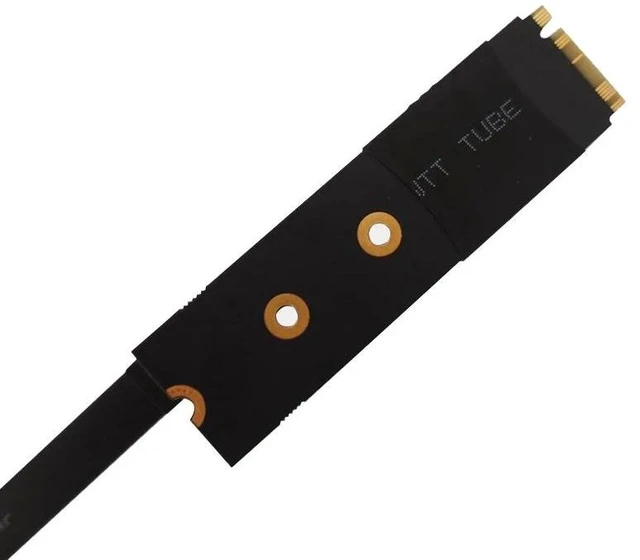 Alt view image 7 of 8 - M.2 to PCIe X1 Extension Cable PCI-E 3.0 Adapter Cord with SATA to 4PIN Power Cable Full Speed for M2 NVME 2230-2280 SSD(15cm)