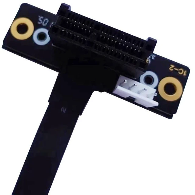 Alt view image 8 of 8 - M.2 to PCIe X1 Extension Cable PCI-E 3.0 Adapter Cord with SATA to 4PIN Power Cable Full Speed for M2 NVME 2230-2280 SSD(15cm)
