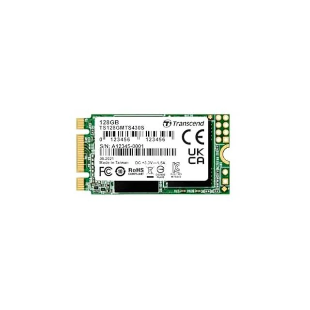 Alt view image 6 of 10 - Transcend 128GB MTS430S M.2 2242 SATA3 SSD, Internal Solid State, Compatible with Laptop & PC Desktop - TS128GMTS430S
