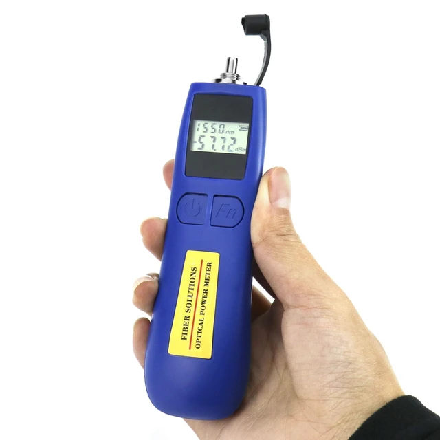 Alt view image 3 of 7 - 2-Pack Optical Power Meter -70~+10 dBm, Universal 2.5mm Interface, Fiber Light Meter for Testing 6 Calibration Wavelengths, Blue
