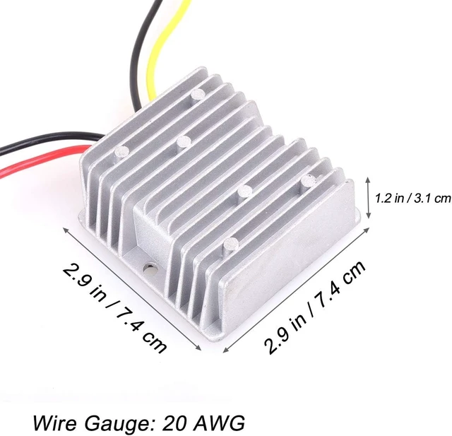 Alt view image 3 of 7 - 12V 144W Car Voltage Stabilizer, DC 10-36V to 12V Regulator for Auto, Truck, Boat & Solar
