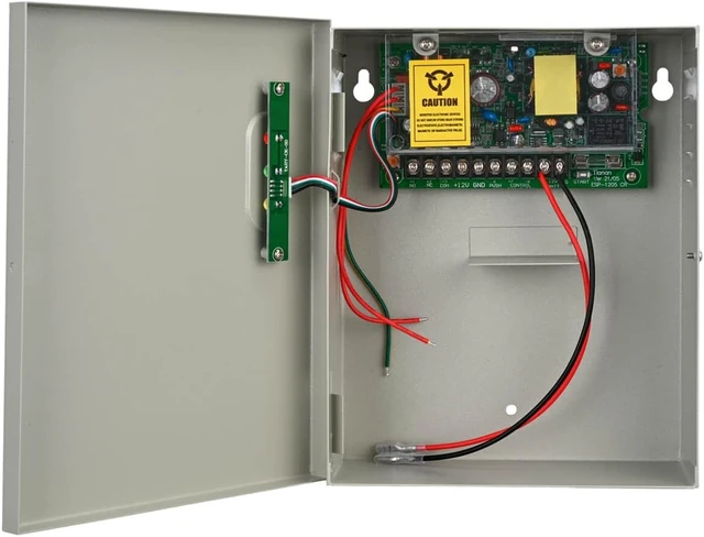 Alt view image 4 of 6 - Power Supply Controller for Door Access, Electric Lock, Intercom & Camera Input 110V-240V AC to Output 12V DC 5A