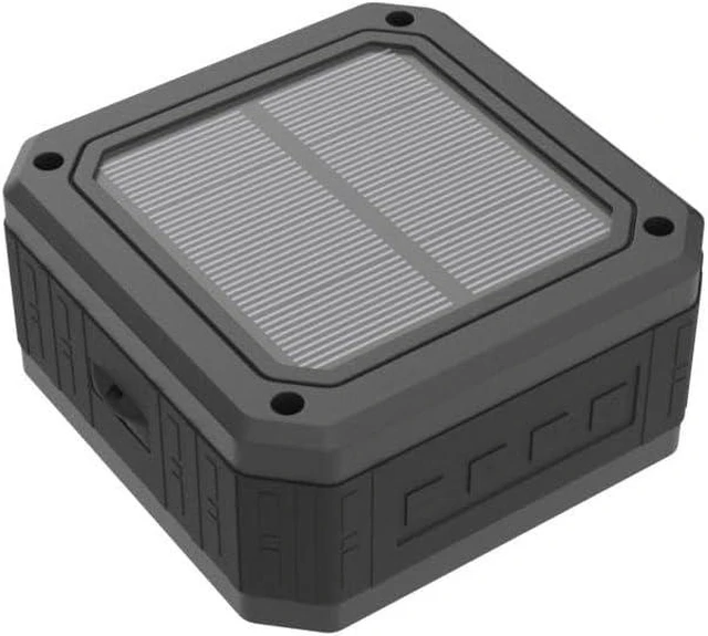 Alt view image 4 of 7 - Portable IPX6 Waterproof Solar Bluetooth Speaker 15-Hour Playtime, Rich Stereo Bass, Shockproof & Dustproof for Home & Outdoor (1-Pack)