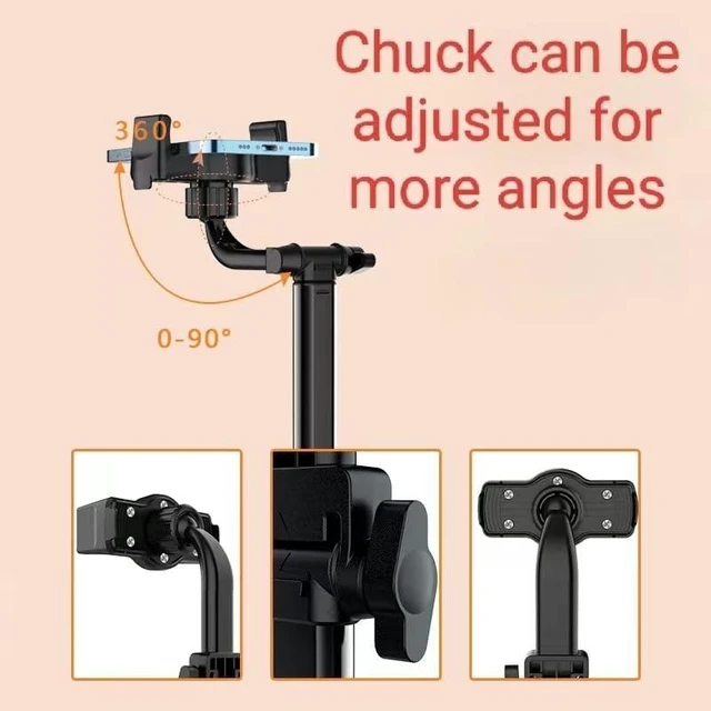Alt view image 4 of 7 - Phone Cooler Stand, Height-Adjustable Desktop Cell Phone Stand with Cooling Fan for Live Streaming, Compatible with All iPhone & Android Phones