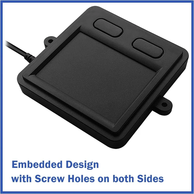 Alt view image 3 of 6 - MCSaite Portable Wired USB Touchpad Trackpad for Professional & Industrial Use with Computer, Laptop, Mac & Notebook