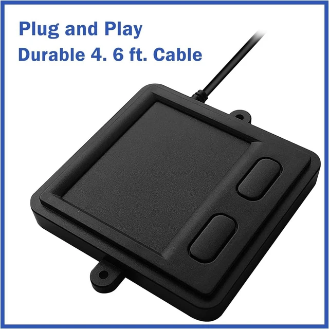 Alt view image 2 of 6 - MCSaite Portable Wired USB Touchpad Trackpad for Professional & Industrial Use with Computer, Laptop, Mac & Notebook