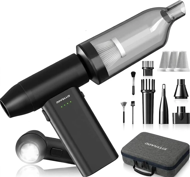 Main image of Electric Compressed Air Duster & Vacuum Cleaner with LED Light, 180000 RPM