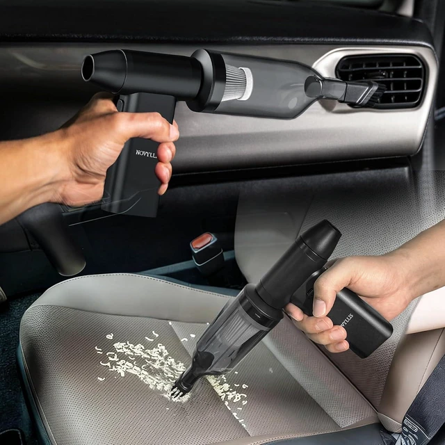 Alt view image 6 of 7 - Electric Compressed Air Duster & Vacuum Cleaner with LED Light, 180000 RPM