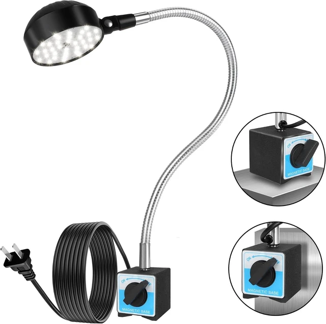 Main image of 2000 Lumen LED Magnetic Work Light, Mechanic Tool Shop Lamp for Workbench, Wood Lathe, Sewing Machine & Grill