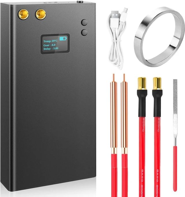 Main image of Battery Spot Welder Kit with LCD Color Screen 7500mAh Mini Spot Welding Machine with 80 Adjustable Power Levels