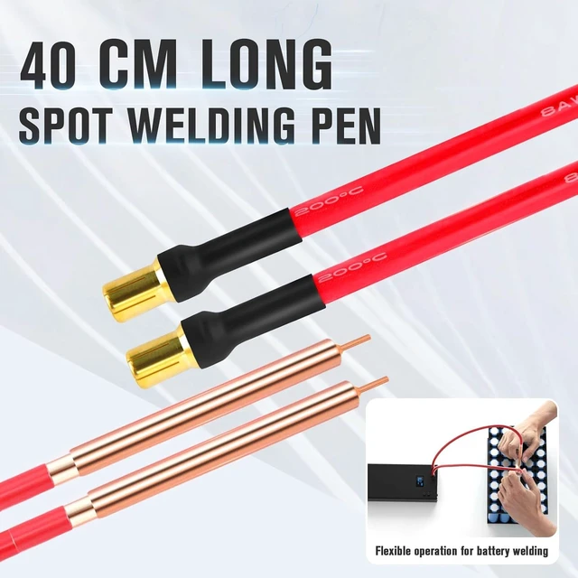 Alt view image 6 of 7 - Battery Spot Welder Kit with LCD Color Screen 7500mAh Mini Spot Welding Machine with 80 Adjustable Power Levels