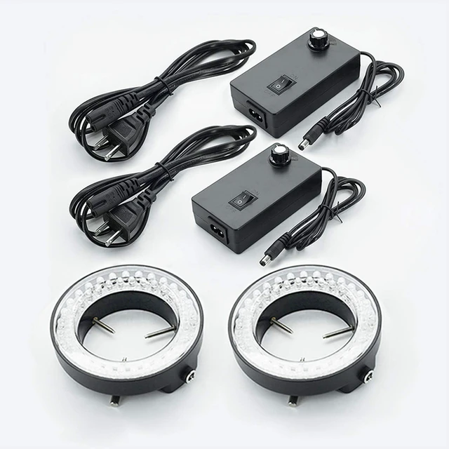 Main image of Adjustable 60-LED Ring Light Illuminator Lamp for Stereo Zoom Microscope, 2 PCS