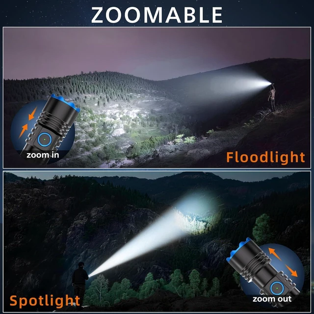 Alt view image 3 of 7 - EDC Flashlight High Lumens for Home 5 Modes Bright LED Tactical Pocket Flashlight for Emergencies, Hunting & Camping, Everyday Carry Gift for Men