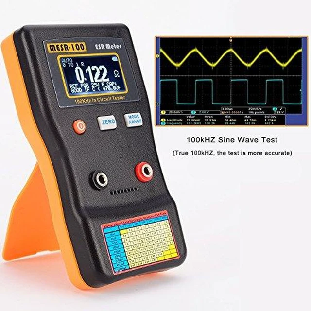 Alt view image 2 of 7 - Auto Ranging In-Circuit ESR Meter MESR-100 V2, Capacitor Tester / Low Ohm Meter up to 0.01 to 100R for Capacitance & Resistance Circuit