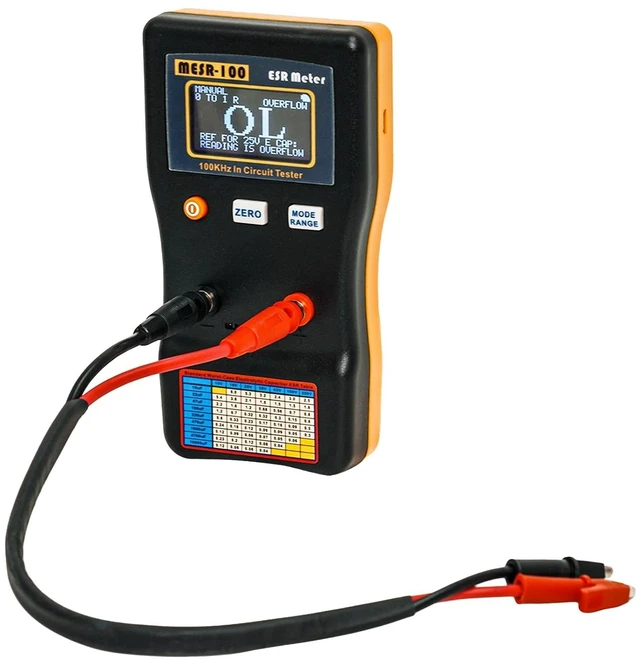 Main image of Auto Ranging In-Circuit ESR Meter MESR-100 V2, Capacitor Tester / Low Ohm Meter up to 0.01 to 100R for Capacitance & Resistance Circuit