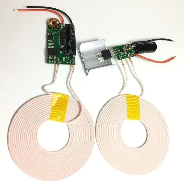 Main image of 12V 3A High Power Wireless Charging Coil Modules - Long Distance Inductive Transmitter & Receiver Coil Power Supply Module