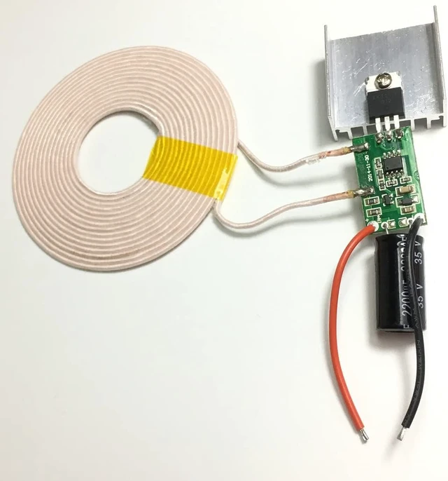 Alt view image 4 of 6 - 12V 3A High Power Wireless Charging Coil Modules - Long Distance Inductive Transmitter & Receiver Coil Power Supply Module