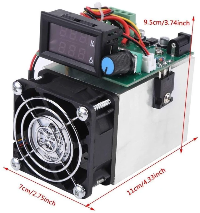 Alt view image 2 of 7 - DC 12V Electronic Load Tester - 0-10A 100W Constant Current Discharge Battery Capacity Tester Module for Power Bank Testing