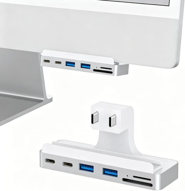 Main image of USB C Hub for iMac 24 inch (M1/M3/M4), Multiport Adapter with 4K HDMI, Type-C 10Gbps & SD/TF Card Reader