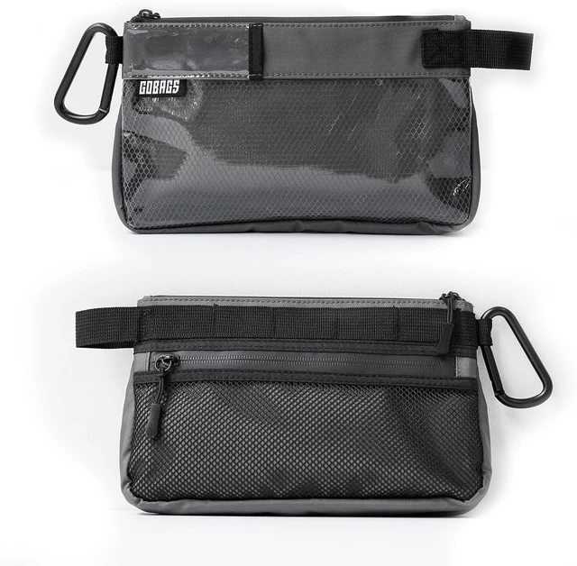 Alt view image 4 of 7 - Production Zipper Bags Electronics & Camera Accessory Pouch, Cable & Gear Organizer for Travel Essentials (Small, Gray, 2 pack)