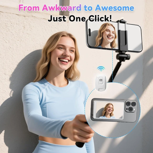 Alt view image 6 of 7 - Vlog Selfie Monitor Screen Pro with Built-in Speaker & 360° Auto Face Tracking Tripod, Magnetic 4K 60fps Vlogging Kit for iPhone/Android
