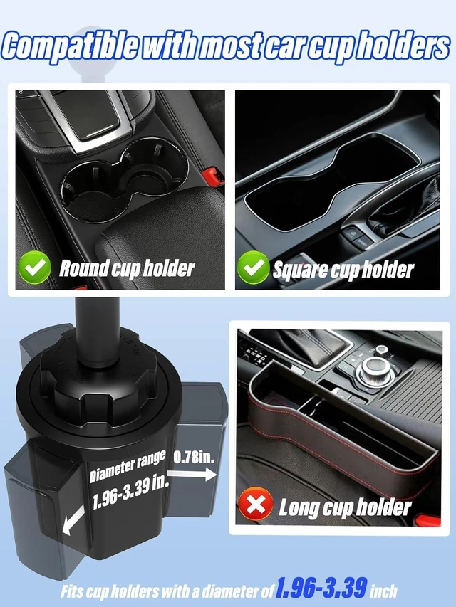 Alt view image 3 of 6 - Metal-Arm Cup Holder Car Tablet Mount 4.7-13" iPad & Phone, 720° Rotation, Adjustable Arm, Fits iPad Pro/Air/Mini, Galaxy Tab, iPhone