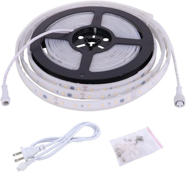 Main image of 120V Dimmable LED Strip Light, 5000K Day White - Dims by Wall Dimmer, No LED Driver Needed, IP65 Waterproof, 16.4FT Flexible Under Cabinet