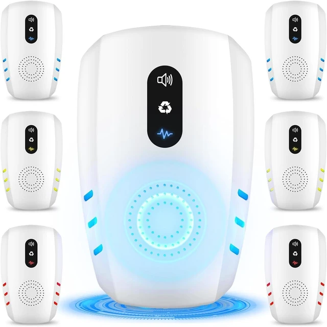 Main image of 2026 Upgraded Ultrasonic Pest Repeller 6-Pack 3-Mode Plug-In Deterrent for Mouse, Rat, Roach, Ant, Spider & Mosquito in Home, Office, Garage