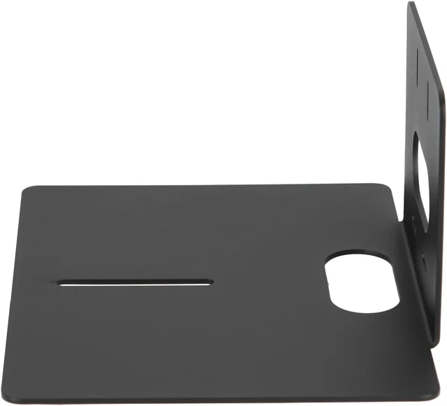 Alt view image 7 of 7 - PTZ Camera Wall Mount Bracket Heavy-Duty Steel Centre-Mount Support, Powder-Coated, 25×20.5×13 cm, Includes Hardware & Cloth (Black, 2-Pack)