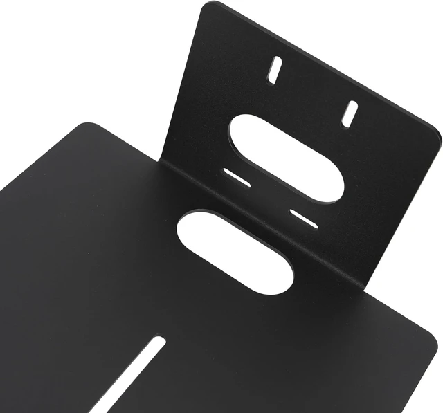 Alt view image 6 of 7 - PTZ Camera Wall Mount Bracket Heavy-Duty Steel Centre-Mount Support, Powder-Coated, 25×20.5×13 cm, Includes Hardware & Cloth (Black, 2-Pack)
