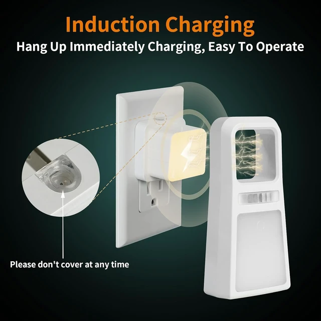 Alt view image 3 of 7 - 3 Pack 5-in-1 Power Failure Night Lights with Wireless Charging