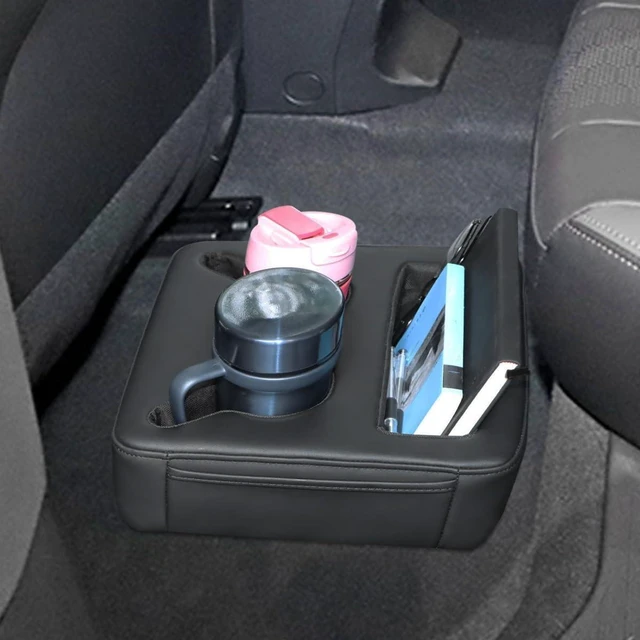 Alt view image 7 of 7 - Backseat Cup Holders for Car & SUV Rear Seat Drinks Holder & Organizer Storage for Car, Couch & Boat, Cup Holder Tray (Black)