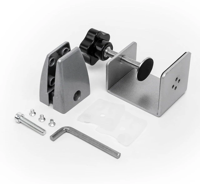 Alt view image 5 of 7 - 6-Pack Desk Shield Clamp for 2-20mm Thick Panels - Adjustable Aluminum Desk Divider Clips, Privacy Panel Clamps for Offices, Stores, Schools