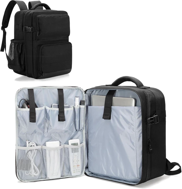Main image of Projector Backpack with 15.6 Inch Laptop Sleeve Bag with 2 Large Compartments, Compatible with Most Major Projectors, Black