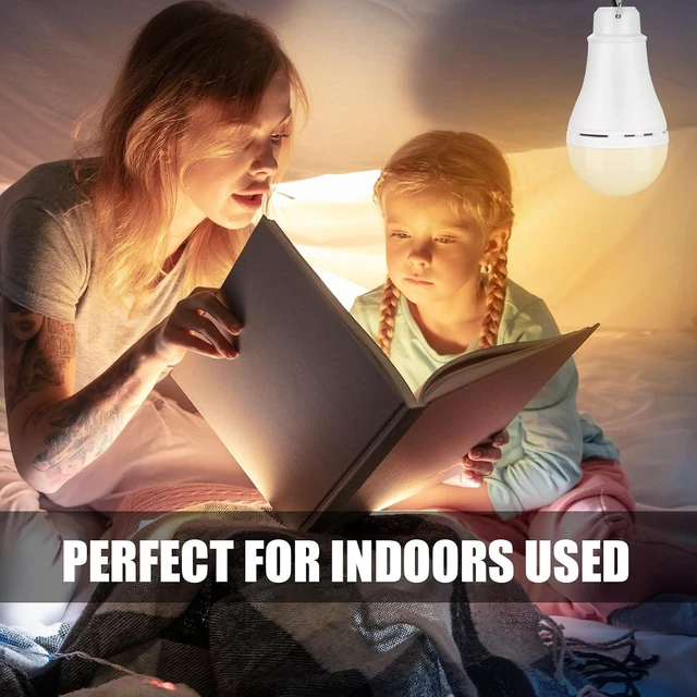 Alt view image 5 of 6 - 12-Pack USB LED Light String Portable Bulb Strip with 6.6ft Cord & Splitter Cable for Camping, Porch, Backyard, Garage, Truck, Fishing, Boat